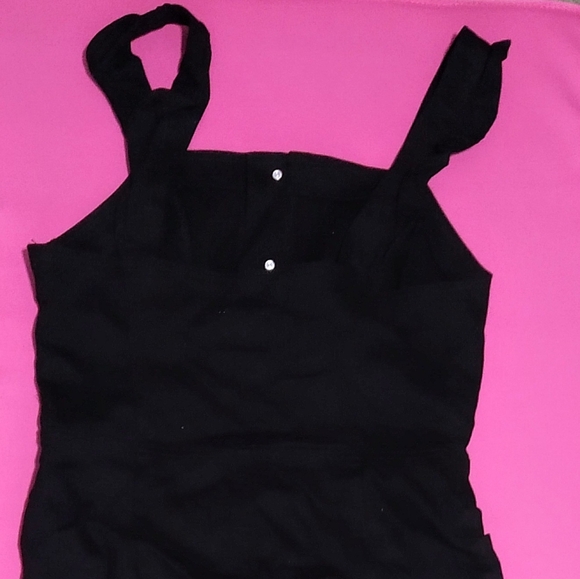Tinsel Town Black Ruffle Shoulder Jumpsuit - Picture 3 of 5